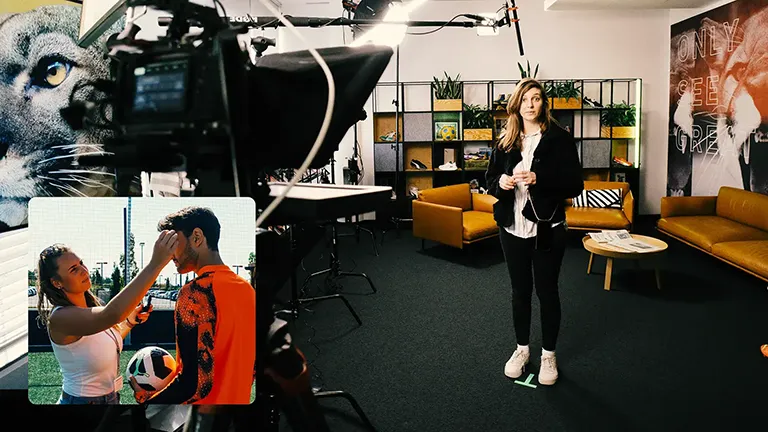 BTS vom Sport- und Interview-Shooting bie PUMA