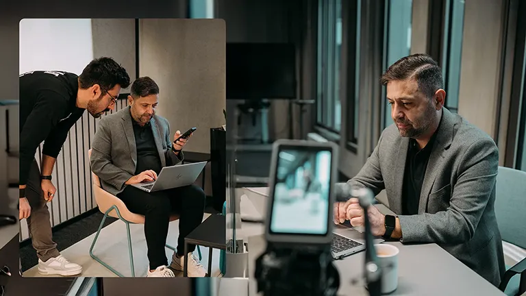 BTS einer Vertical Videoproduktion bei DATEV