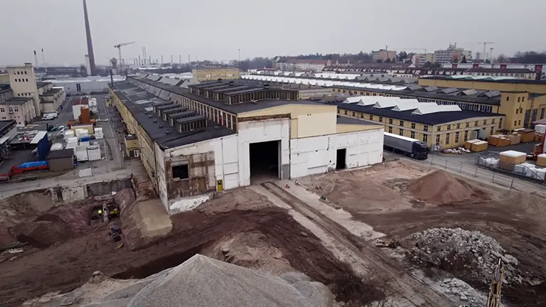 Siemens Energy – Baustellendokumentation der Sanierung von Halle 5 in der Katzwanger Straße