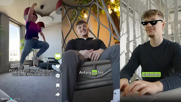 DATEV Daily – Mitarbeitender im Videoformat für Social Media